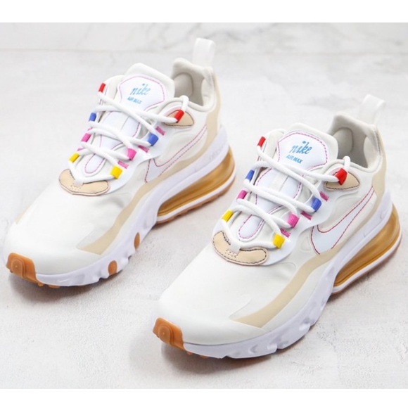 NEW Nike Air Max 270 React Pale Ivory LA Edition - Picture 3 of 16